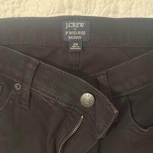 Jcrew 9” mid rise skinny 29